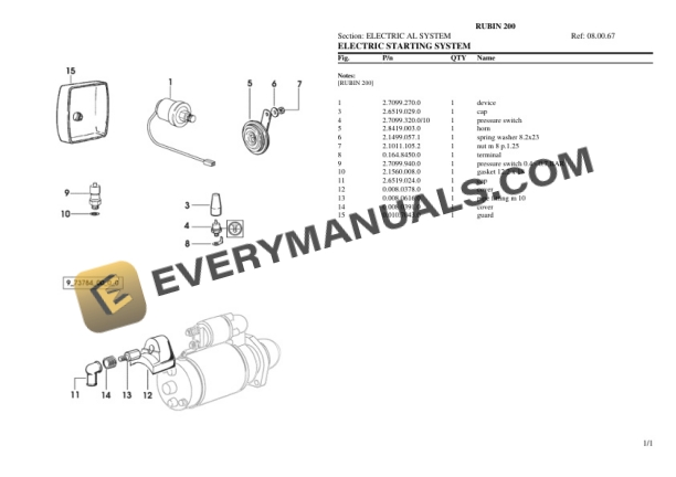 Same RUBIN 200 Tractor Parts Catalog PDF 6 Same RUBIN 200 Tractor Parts Catalog PDF - Image 4