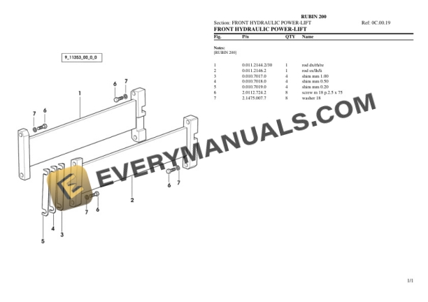 Same RUBIN 200 Tractor Parts Catalog PDF 7 Same RUBIN 200 Tractor Parts Catalog PDF - Image 5