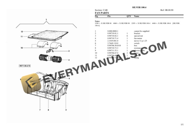 Same SILVER 100.4 Tractor Parts Catalog PDF 5 Same SILVER 100.4 Tractor Parts Catalog PDF - Image 3
