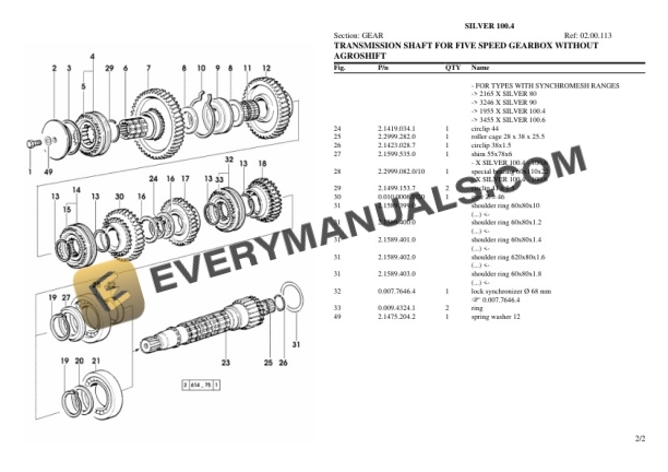 Same SILVER 100.4 Tractor Parts Catalog PDF 7 Same SILVER 100.4 Tractor Parts Catalog PDF - Image 5