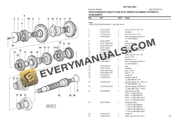 Same SILVER 100.6 Tractor Parts Catalog PDF 7 Same SILVER 100.6 Tractor Parts Catalog PDF - Image 5