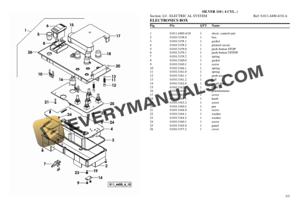 Same SILVER 110 ( 4 CYL. ) Tractor Parts Catalog PDF 7 Same SILVER 110 ( 4 CYL. ) Tractor Parts Catalog PDF - Image 5
