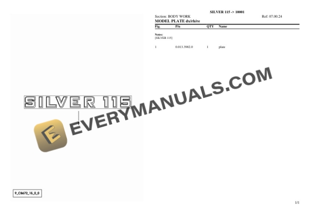 Same SILVER 115 (10001) Tractor Parts Catalog PDF 5 Same SILVER 115 (10001) Tractor Parts Catalog PDF - Image 3