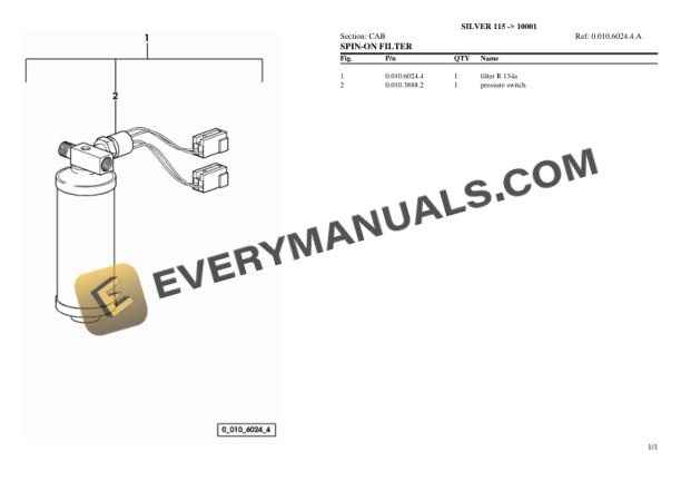 Same SILVER 115 (10001) Tractor Parts Catalog PDF 7 Same SILVER 115 (10001) Tractor Parts Catalog PDF - Image 5