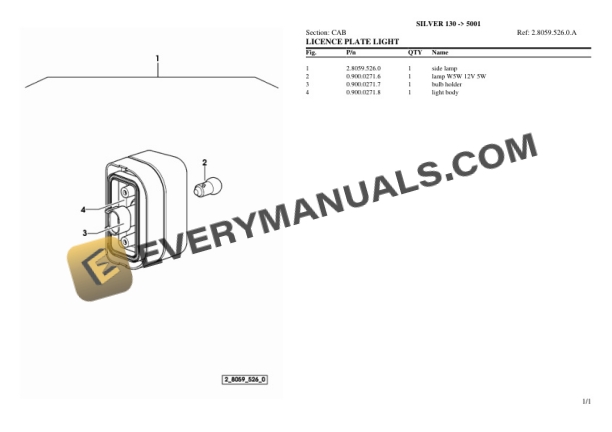 Same SILVER 130 (5001) Tractor Parts Catalog PDF 7 Same SILVER 130 (5001) Tractor Parts Catalog PDF - Image 5