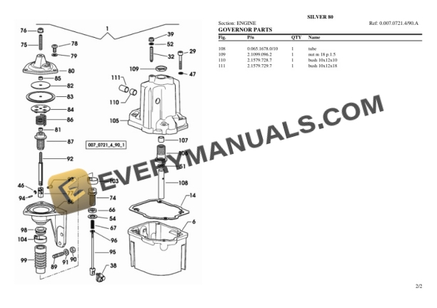 Same SILVER 80 Tractor Parts Catalog PDF-4