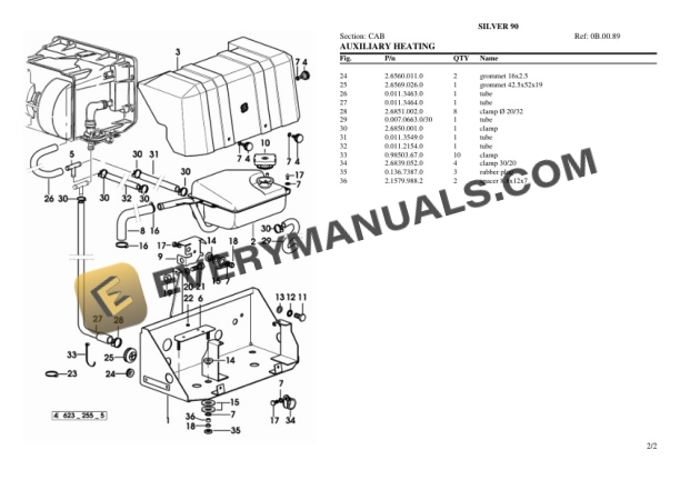 Same SILVER 90 Tractor Parts Catalog PDF 5 Same SILVER 90 Tractor Parts Catalog PDF-3