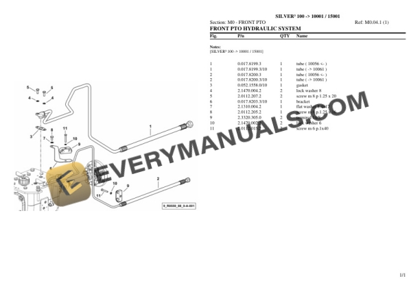 Same SILVER III 100 (10001 15001) Tractor Parts Catalog PDF 7 Same SILVER III 100 (10001 15001) Tractor Parts Catalog PDF - Image 5