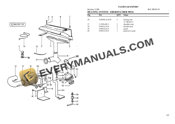 Same TAURUS 60 EXPORT Tractor Parts Catalog PDF-5