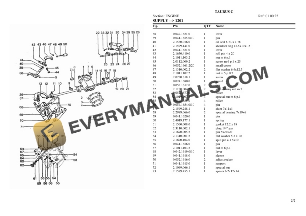 Same TAURUS C Tractor Parts Catalog PDF-3