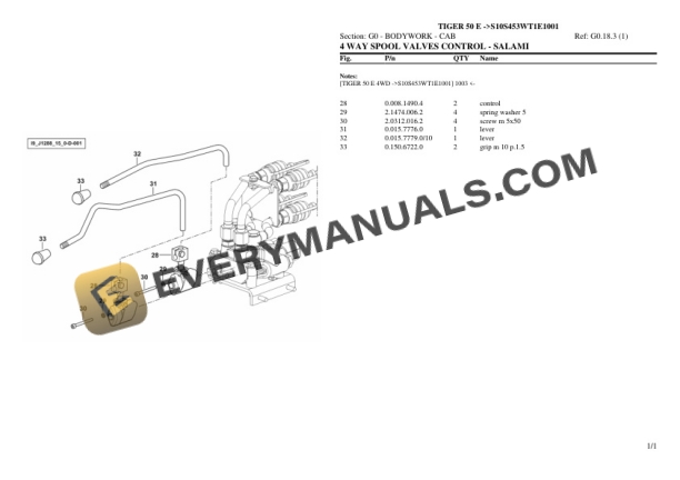 Same TIGER 50 E (S10S453WT1E1001) Tractor Parts Catalog PDF 6 Same TIGER 50 E (S10S453WT1E1001) Tractor Parts Catalog PDF - Image 4