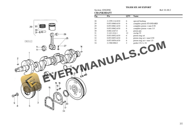 Same TIGER SIX 105 EXPORT Tractor Parts Catalog PDF-2