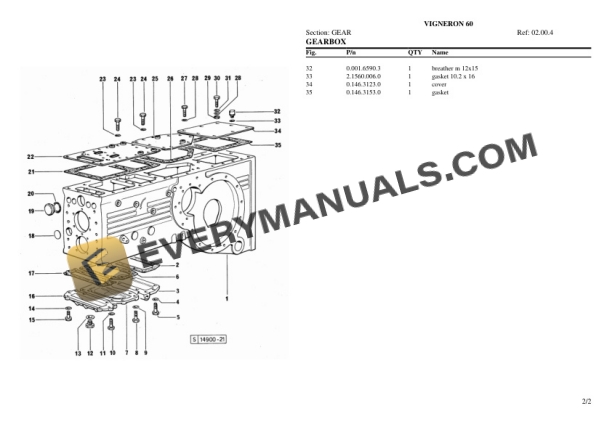 Same VIGNERON 60 Tractor Parts Catalog PDF 5 Same VIGNERON 60 Tractor Parts Catalog PDF-3