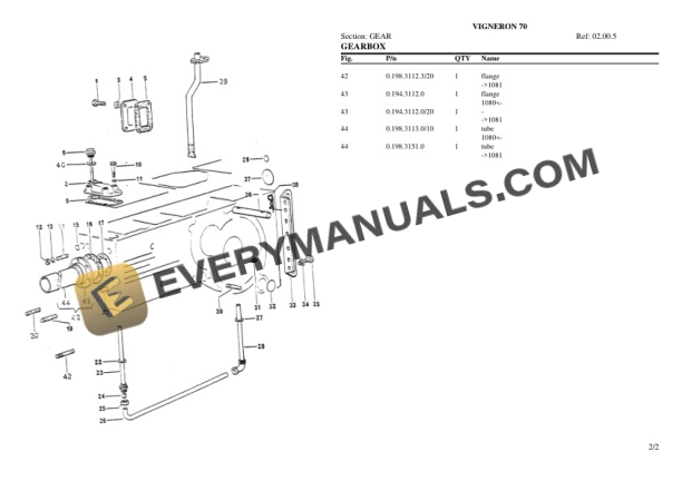Same VIGNERON 70 Tractor Parts Catalog PDF 5 Same VIGNERON 70 Tractor Parts Catalog PDF-3