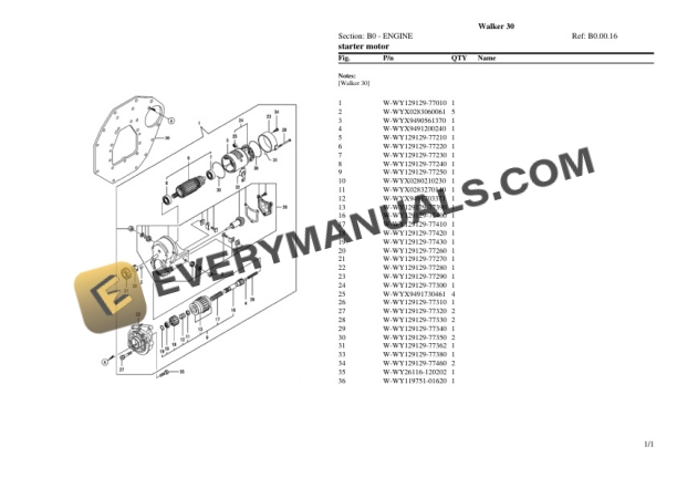 Same Walker 30 Tractor Parts Catalog PDF-2