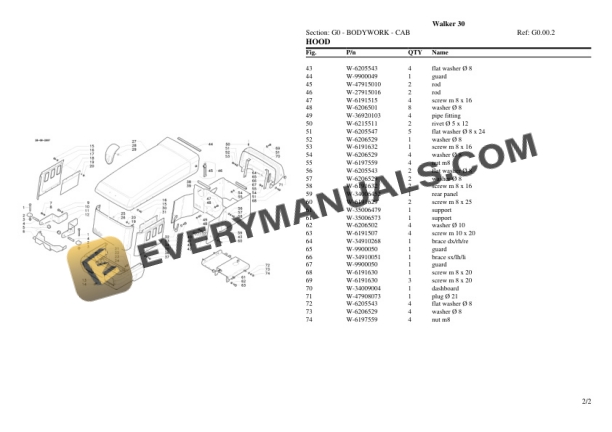Same Walker 30 Tractor Parts Catalog PDF-4