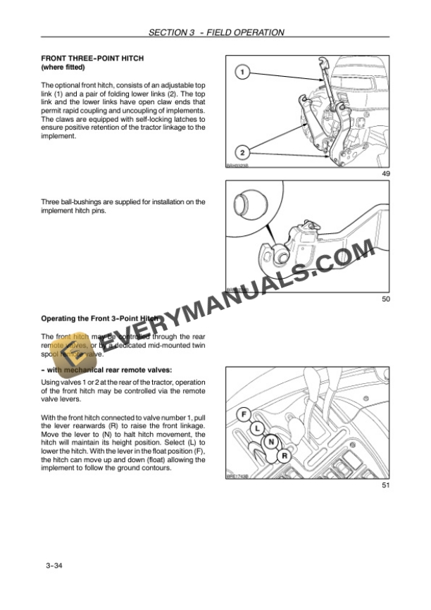 Case 100, 110, 115, 125, 140 MaxxumTractor Operator Manual 87672064-3