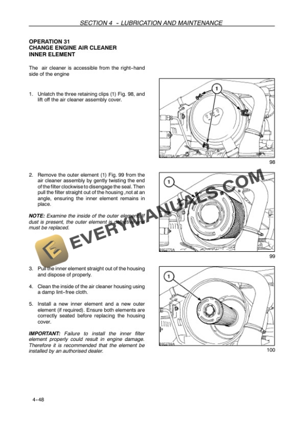 Case 100, 110, 115, 125, 140 MaxxumTractor Operator Manual 87672064-5