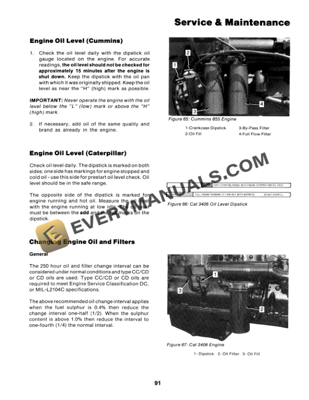 Case 1000 Powershift Series Panther and Lion Operator Manual 37-162-5