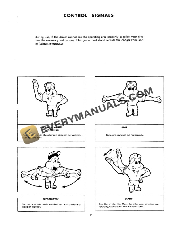 Case 1000CK Excavator Operator Manual U1344023-2