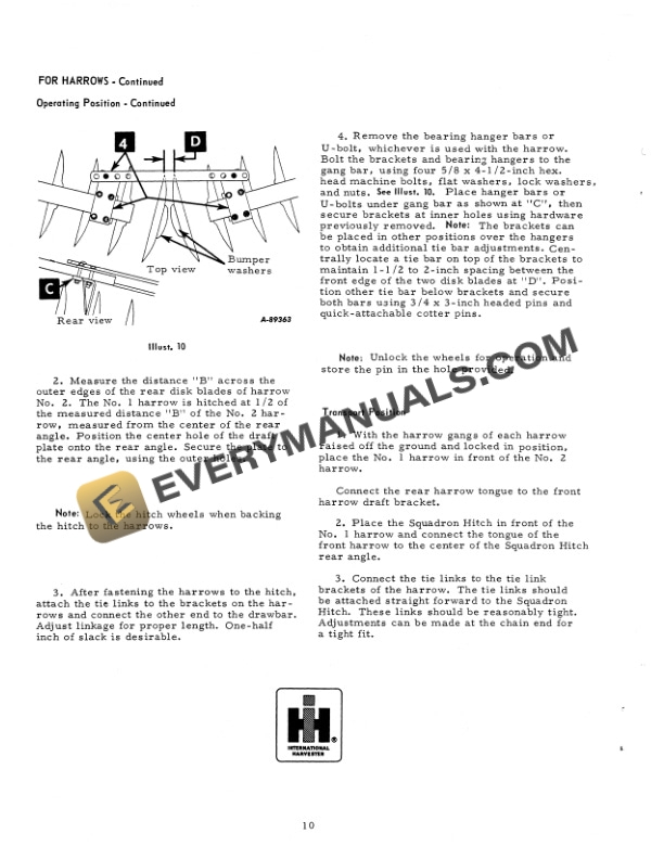 Case 101 Squadron Hitch Operator Manual 1019703R3-5