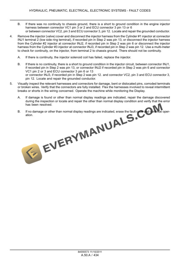 Case 1021F, 1121F Tier 4 Wheel Loader Service Manual 84555578-2
