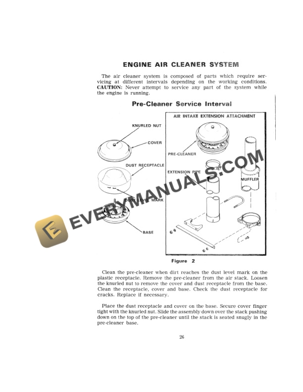 Case 1070 Tractor Operator Manual 9-4031.-2