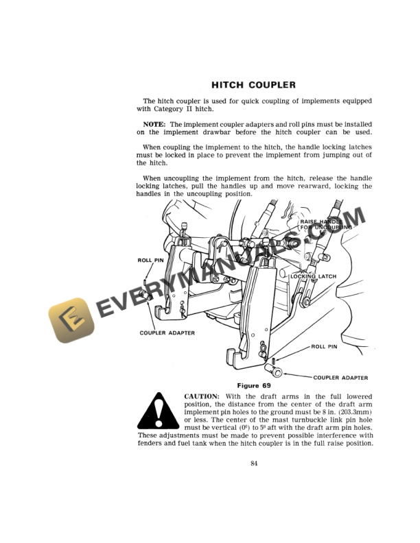 Case 1070 Tractor Operator Manual 9-4031.-4
