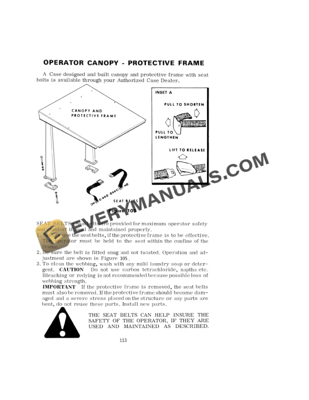 Case 1070 Tractor Operator Manual 9-4031.-5