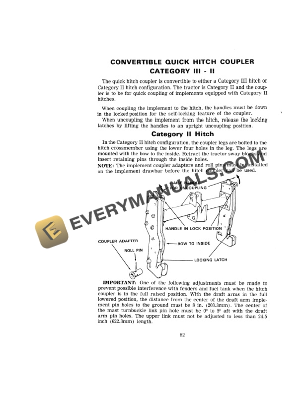 Case 1070 Tractor Operator Manual 9-4692.-4