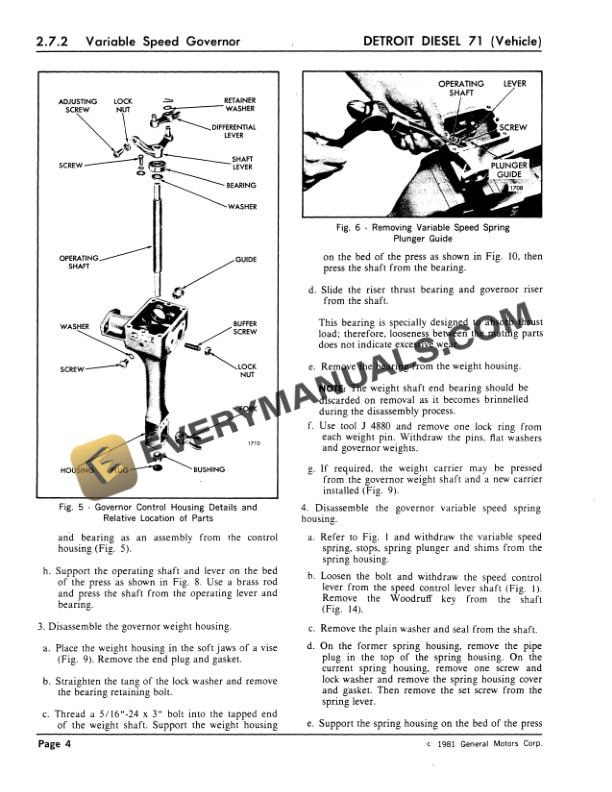 Case 1080, 1080B Excavator Service Manual 8-42680-R1-3