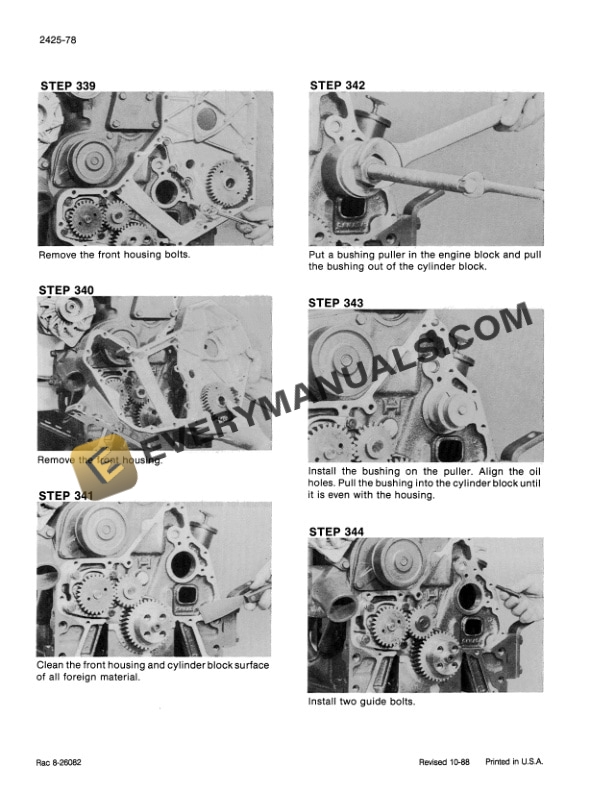 Case 1088 Crawler Excavator Service Manual 8-86401-2