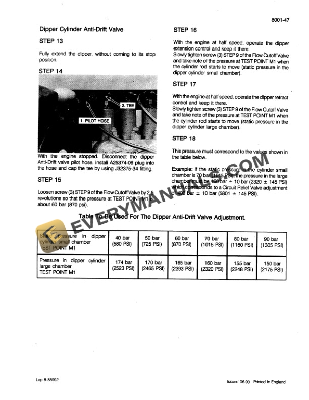Case 1088 Crawler Excavator Service Manual 8-86401-4
