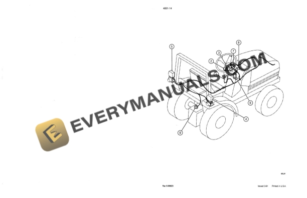 Case 1100 Series Tractor Schematic Set Service Manual 8-97760-3