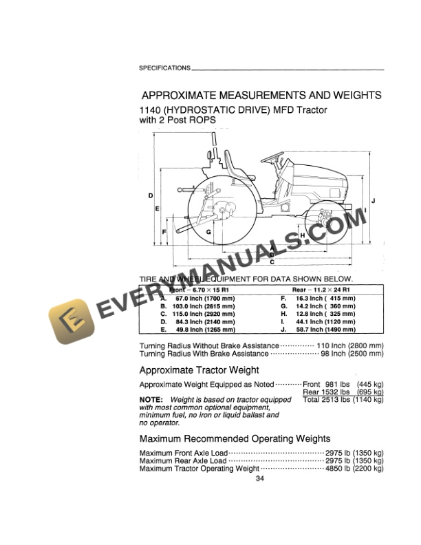 Case 1130, 1140 Tractor Operator Manual 9-19570 PDF 4 Case 1130, 1140 Tractor Operator Manual 9-19570 PDF - Image 2