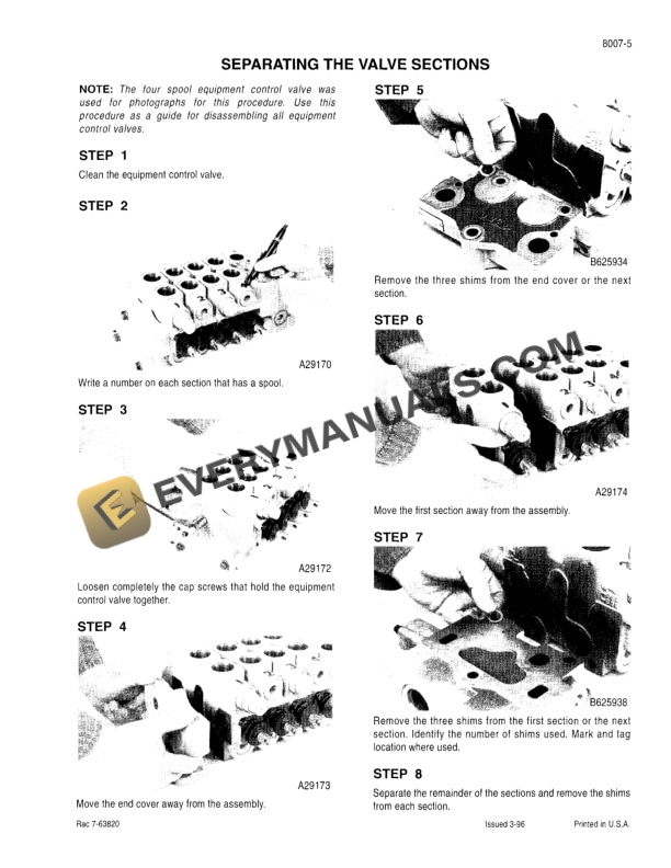 Case 1150G Crawler Service Manual 7-63720-5