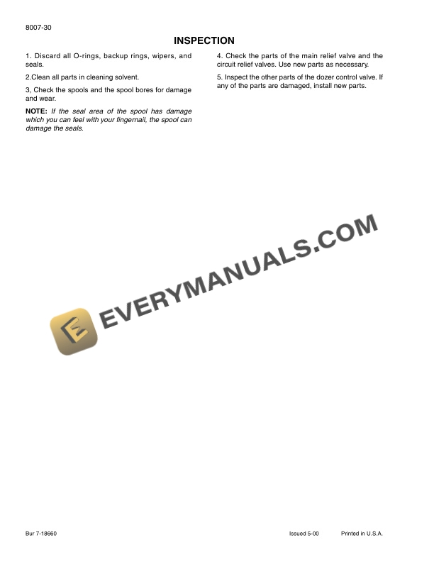 Case 1150H Crawler Service Manual 7-16200-5