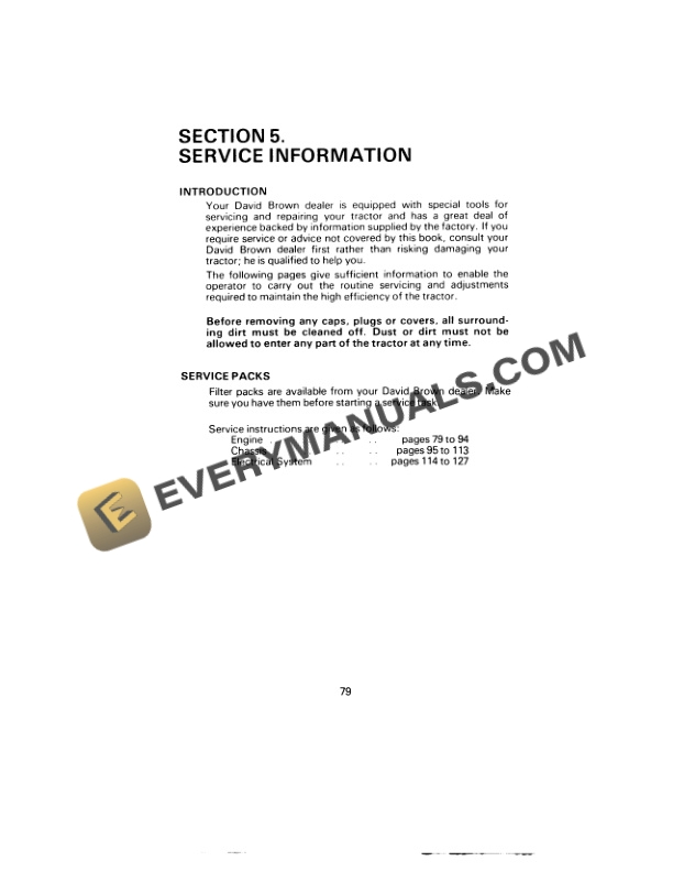 Case 1210, 1210 4WD, 1212 Tractor with Quiet Cab Operating and Maintenance Manual 9-5007.-4