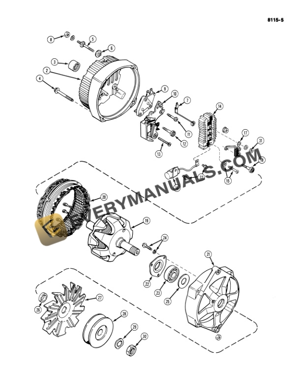 Case 1270, 1370, 1570 Tractor Service Manual 9-76426-5
