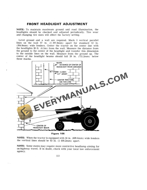 Case 1370 Tractor Operator Manual 9-4721.-5