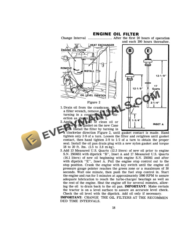 Case 1470 Tractor Operator Manual 9-2073.-2