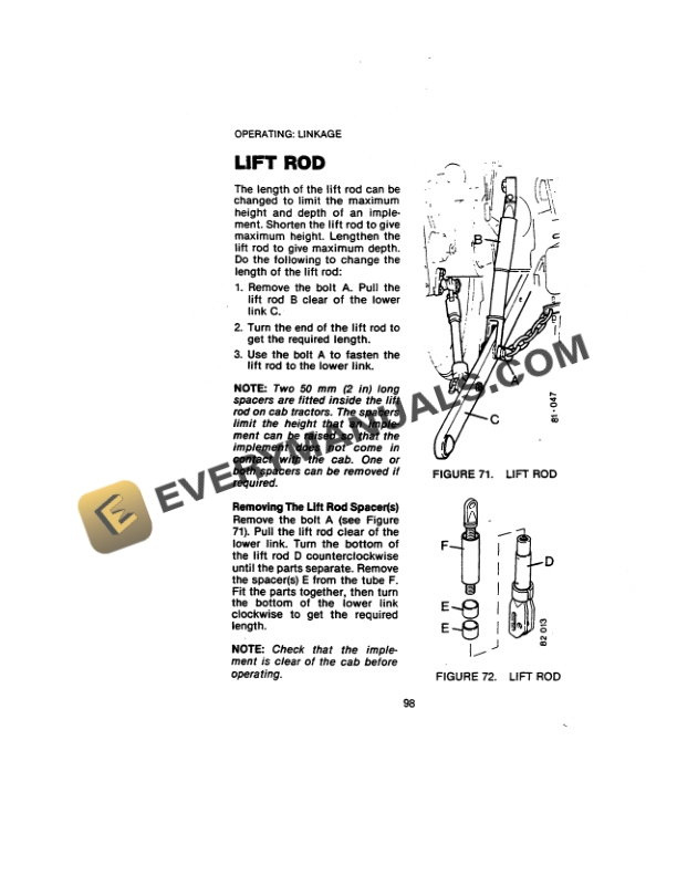 Case 1490 Crawler Operator Manual 9-7302-4