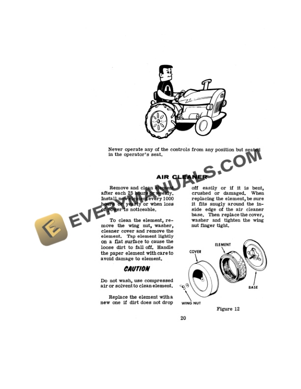 Case 155, 195 Compact Tractor Operator Manual 9-1951.-4