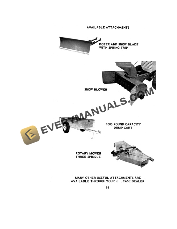 Case 155, 195 Compact Tractor Operator Manual 9-1951.-5