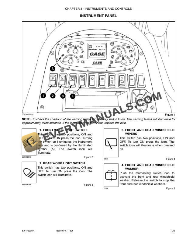 Case 1650L Crawler Tractor Operator Manual 87647839 NA-2