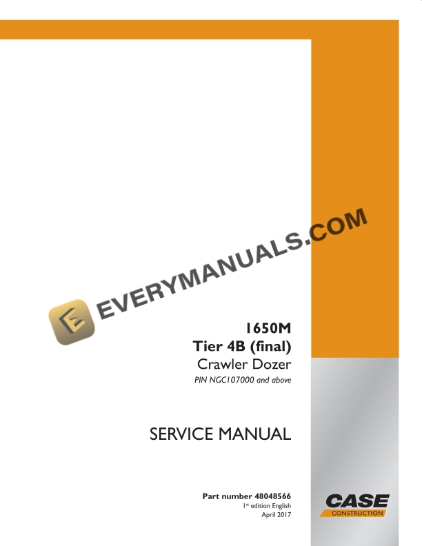 case 1650m tier 4b final crawler dozer service manual 48048566 1