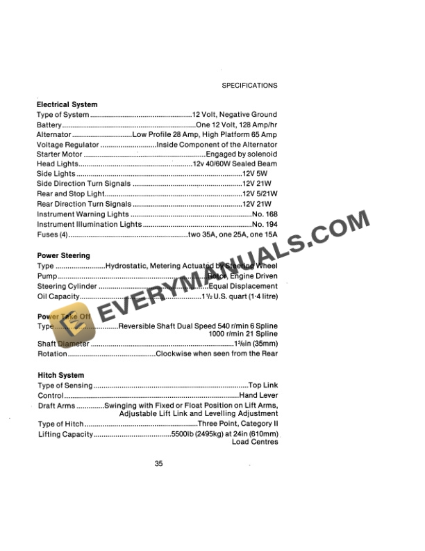 Case 1690 Tractor Operator Manual 9-7523.-2