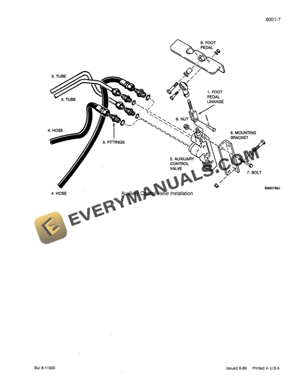 Case 1840 Skid Steer Service Manual 8-11653-4