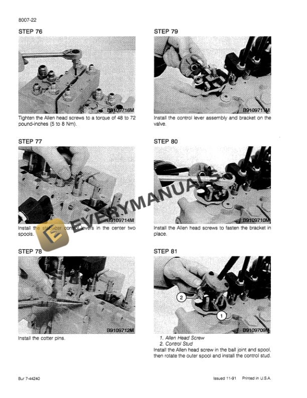 Case 1840 Skid Steer Service Manual 8-11653-5