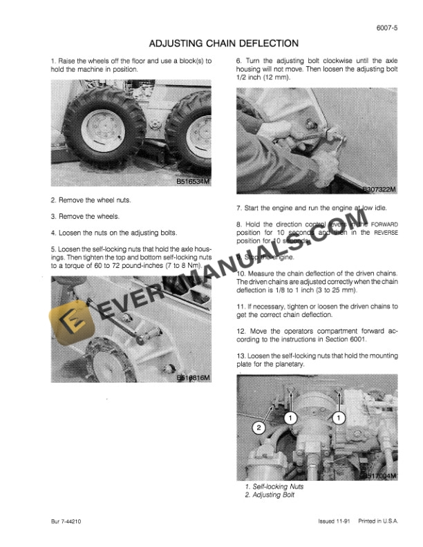 Case 1845C Skid Steer Service Manual 8-18953-4